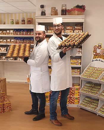 Emballage des madeleines Les Ecureuils du Languedoc