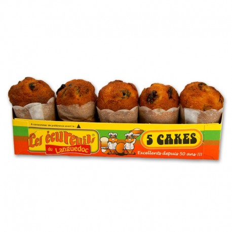 Cakes Ecureuils Raisin x 5 - 190 gr