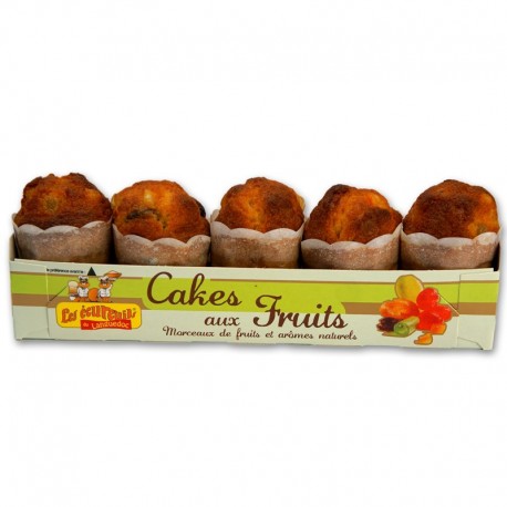 Cakes Ecureuils Fruits confits x 5 - 190 gr