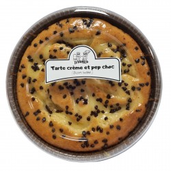 Tarte Crème, Pépites de Chocolat (façon suisse)