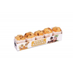 Cakes Ecureuils Rhum raisin x 5 - 190 gr