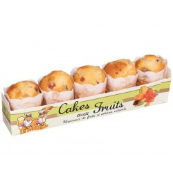 Cakes Ecureuils Fruits confits x 5 - 190 gr