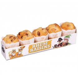 Cakes Ecureuils Rhum raisin x 5 - 190 gr